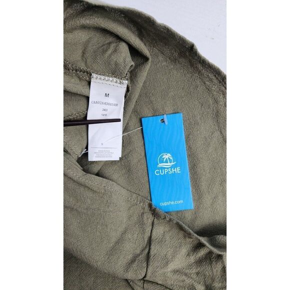 Cupshe Green Women's Medium Beach Shorts, NWT - Picture 3 of 8